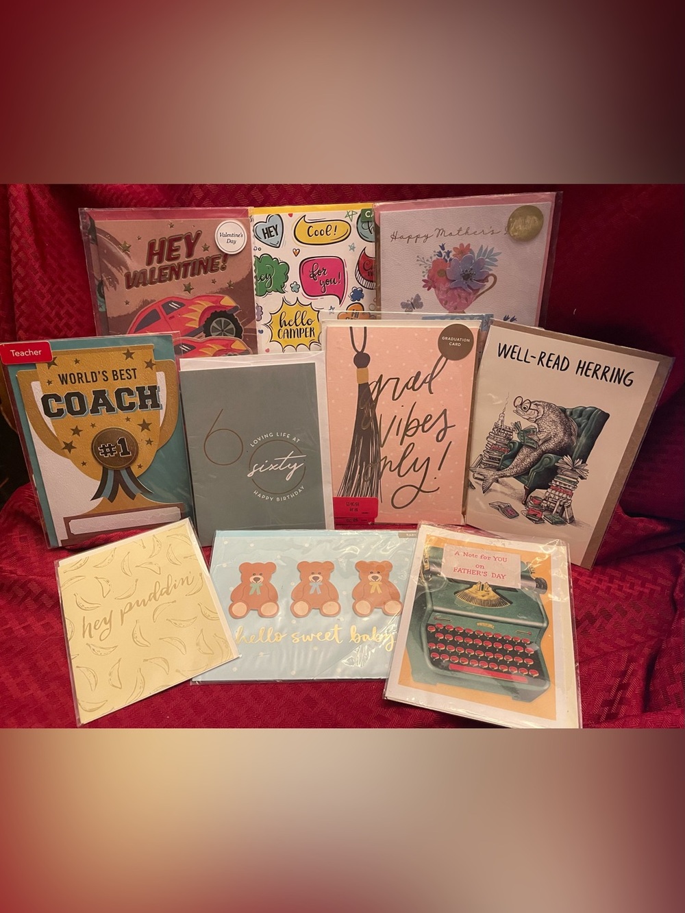 Assorted Greeting Cards - 10 pack
